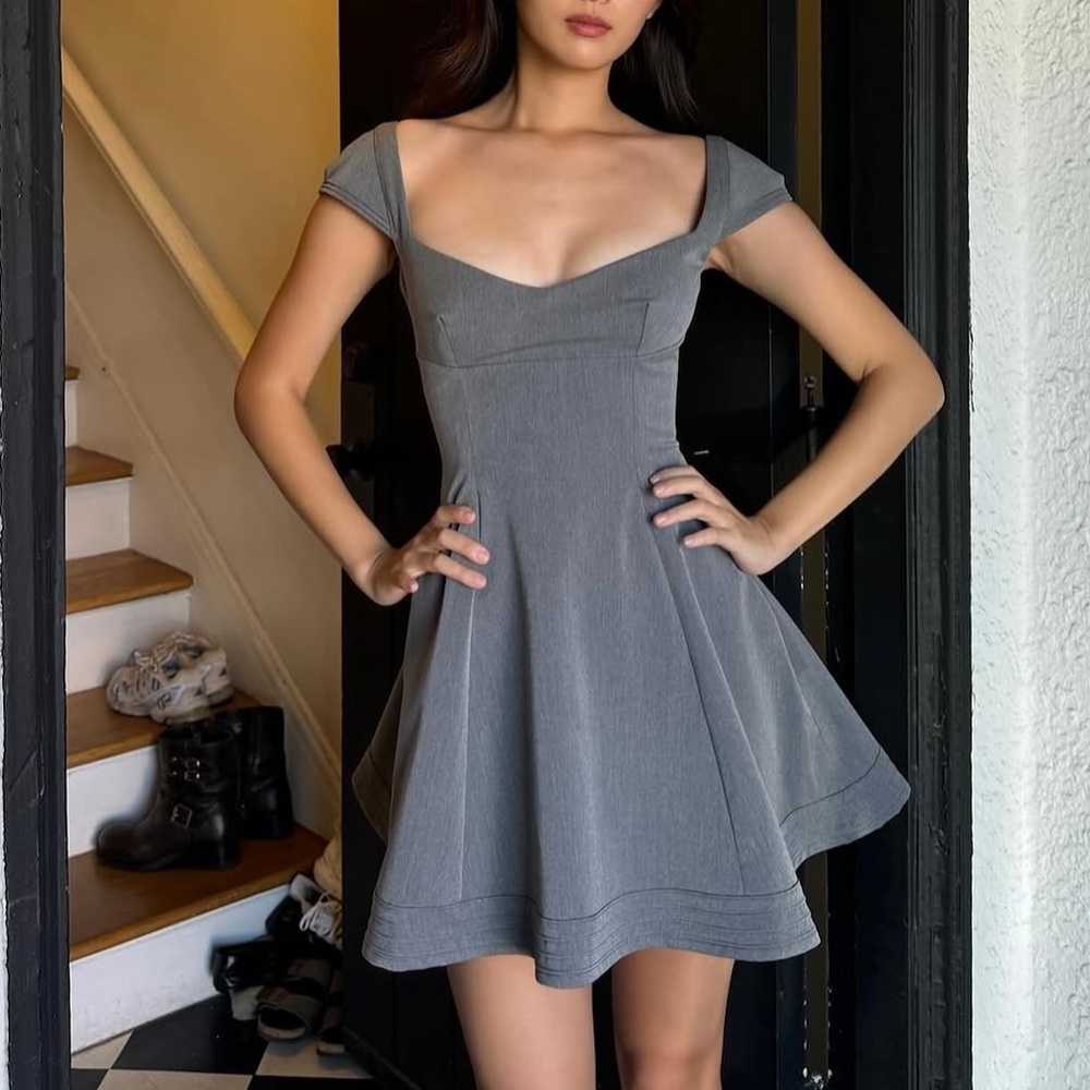 House of CB Gray Mini Dress